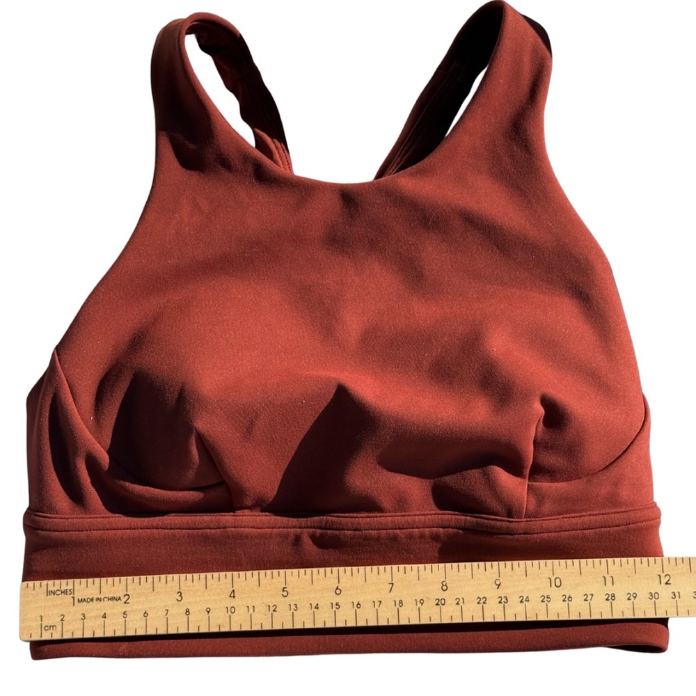 Lululemon Wunder Train Longline Bra Brown Size 6 Medium Support C/D - Picture 3 of 16